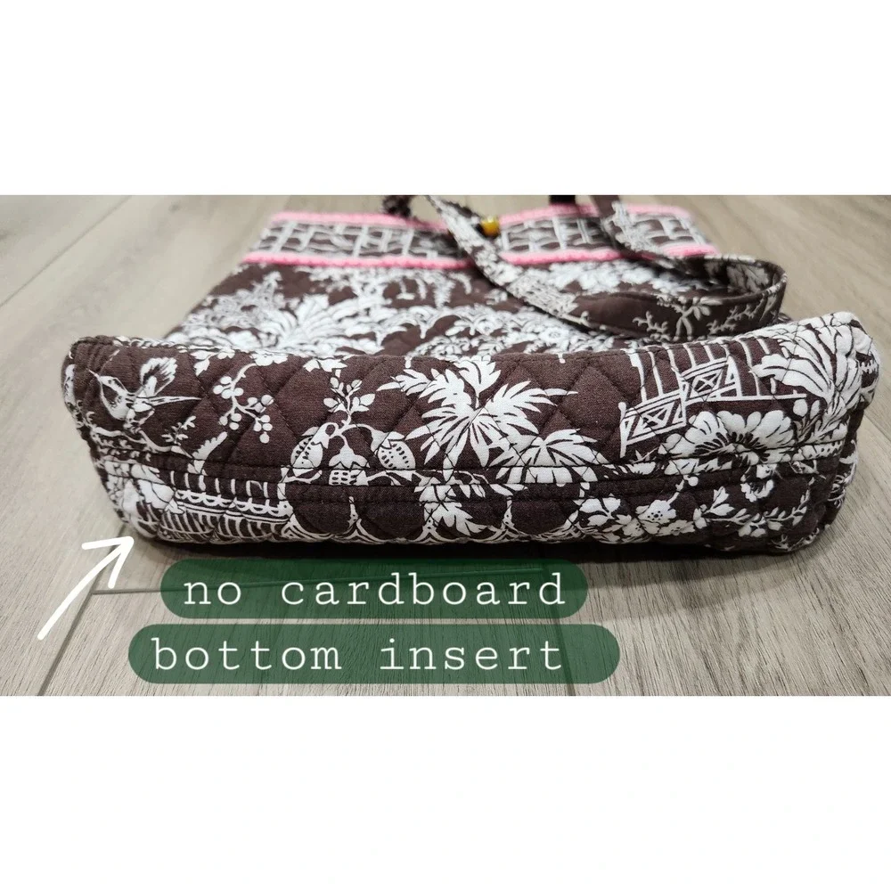 VERA BRADLEY Tote Imperial‎ Toile Pattern RETIRED, Toggle Cloture Shoulder Bag